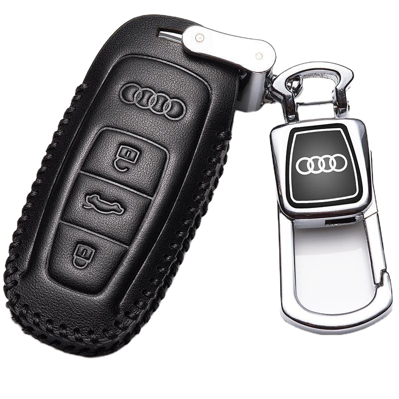 专用于奥迪2019款A6L真皮钥匙套A8L汽车遥控钥匙锁匙包19款A7奥迪