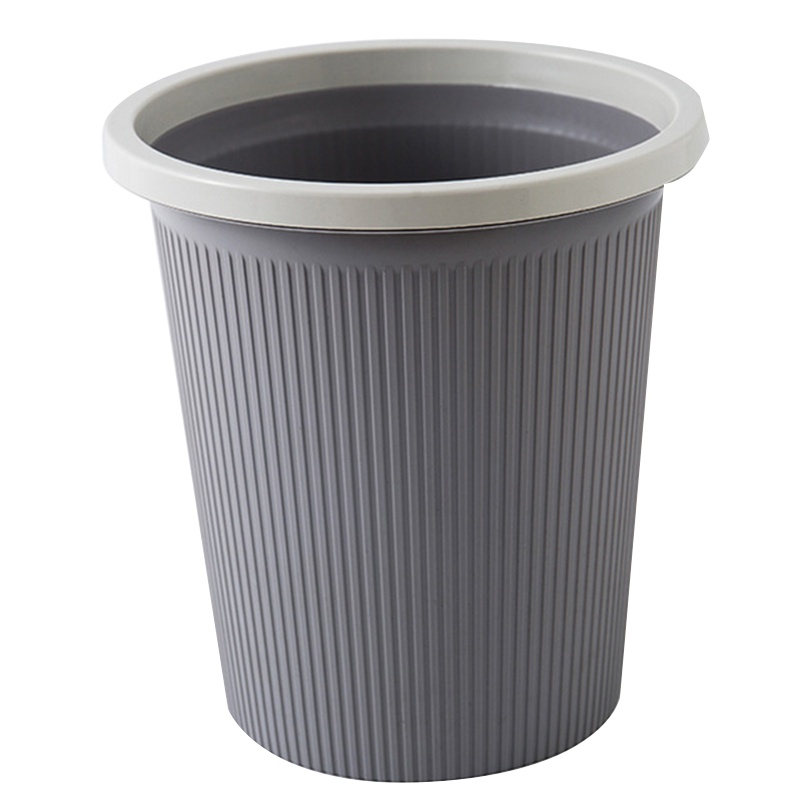 【买三送一】便宜垃圾桶家用中号客厅带压圈无盖中号卫生间厨房卧室创意时尚纸篓