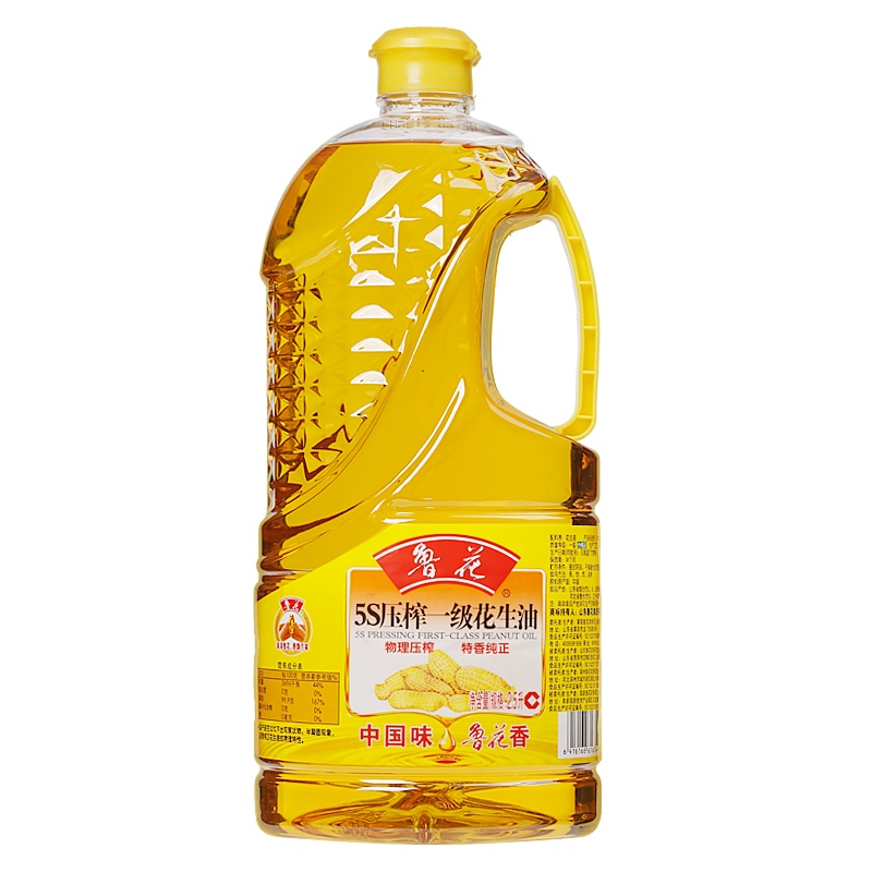 鲁花 5S物理压榨花生油2.5L 食用油 粮油 礼品 家用炒菜 植物油 营养健康轻食 送礼佳品 物理压榨 香浓味美 团购