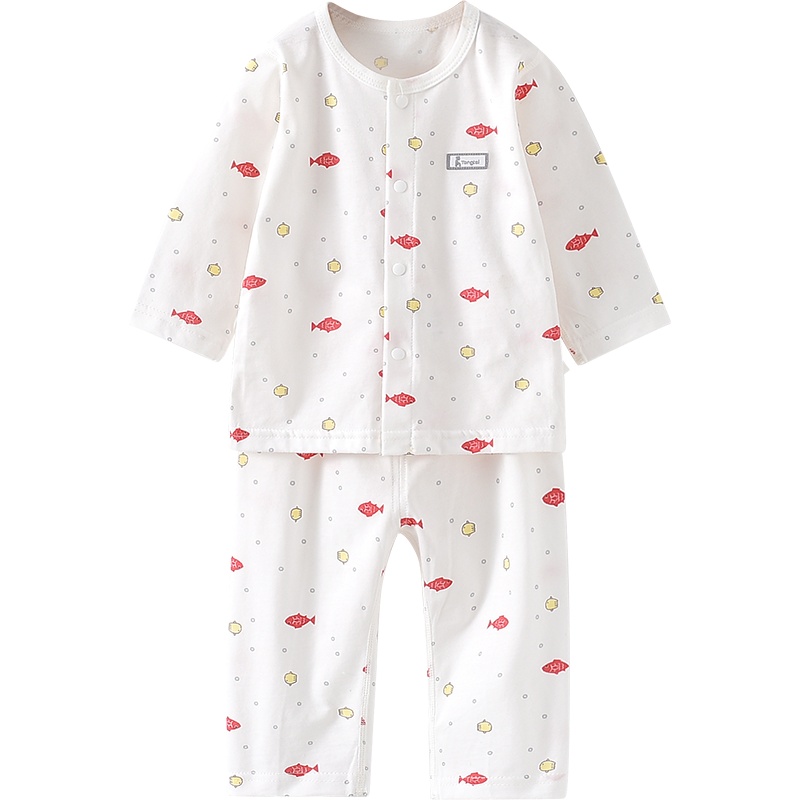 童泰(TONGTAI)四季款3月-3岁婴幼儿男女宝宝衣服轻薄纯棉休闲家居对开套装儿童家居服套装