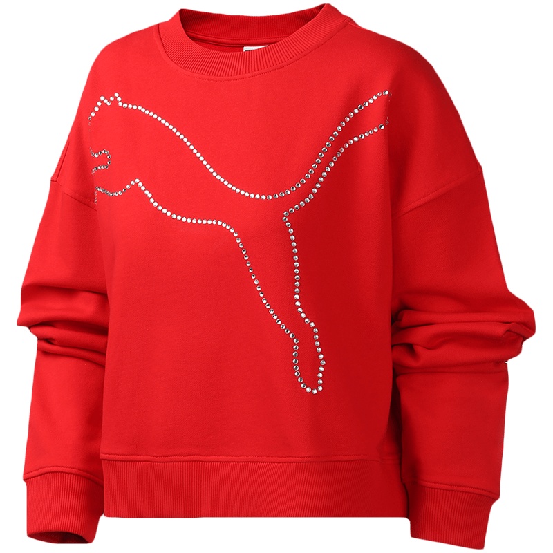 PUMA彪马女装运动服休闲圆领卫衣595708