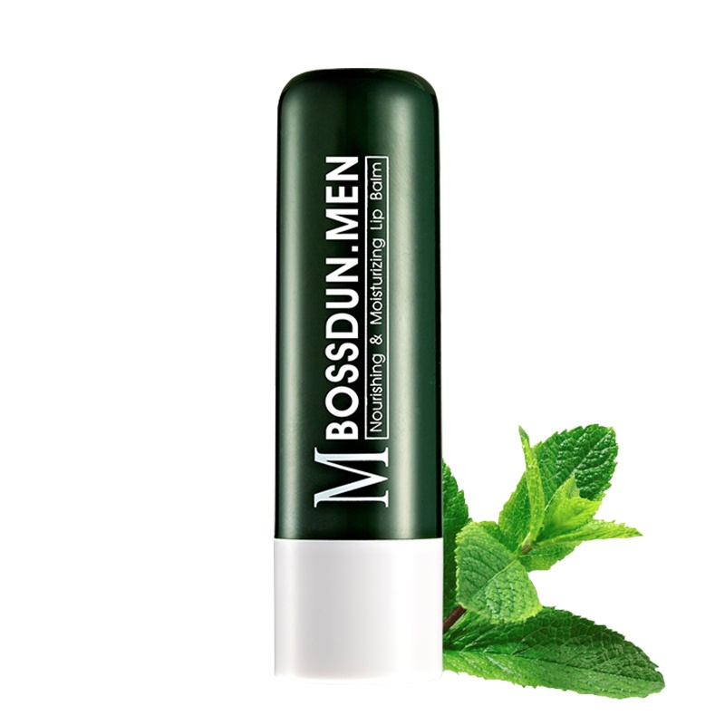 波斯顿(BOSSDUN.MEN)男士润唇膏保湿滋润防嘴唇干裂防脱皮无色唇油薄荷味唇膏男