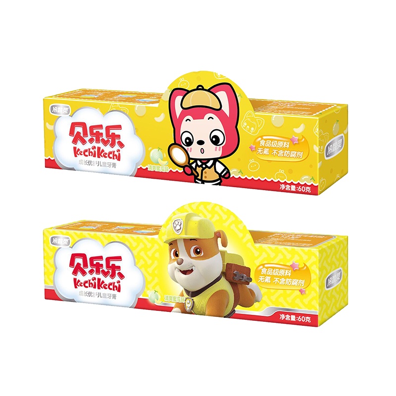 冷酸灵贝乐乐成长优护儿童牙膏清爽蜜瓜60克升级版