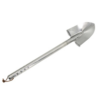 冰禹 BY-135 不锈钢清洁镐 多功能不锈钢镐 户外尖头小铁锹 除冰镐 清洁工具 0.38m长两用锄镐