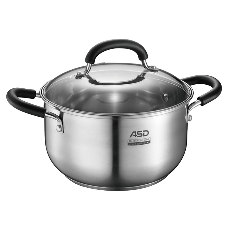 爱仕达(ASD)C味奶锅 汤锅 304不锈钢 磁通底 明火电磁炉通用QB1720