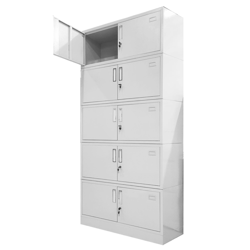 钜晟 文件柜铁皮柜办公文件资料储存柜钢制 分体五节文件柜 JS015