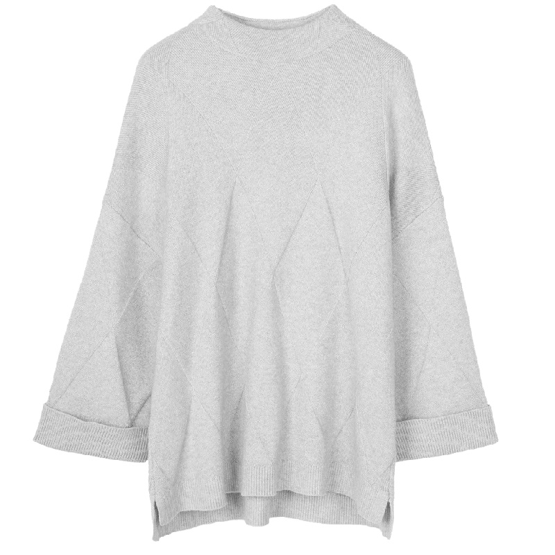 N上新拉夏贝尔针织衫女士冬季韩版上衣外穿宽松毛衫打底中长套头毛衣30084150