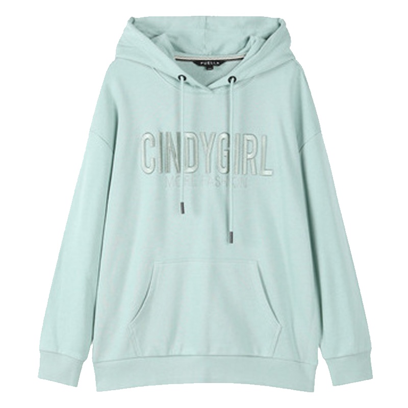 专柜同款waitmore字母连帽卫衣女春秋薄款2019新款韩版宽松慵懒风百搭外套20015366