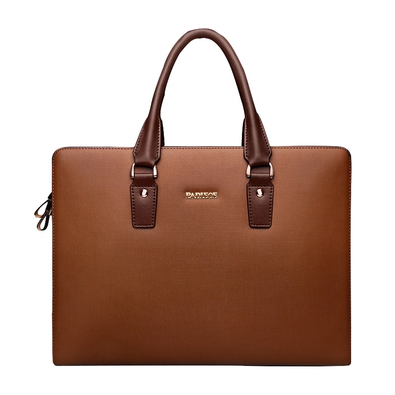 【顺丰配送】Padieoe休闲公文包男包单肩包商务手提包电脑牛皮斜挎跨男士包包