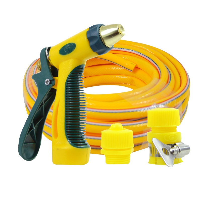 淘尔杰TAOERJ水枪/水管套装 指握式高压洗车水枪 工程塑料防冻水管 薄雾状花洒状雨伞状全铜枪头 洗车浇花车家两用