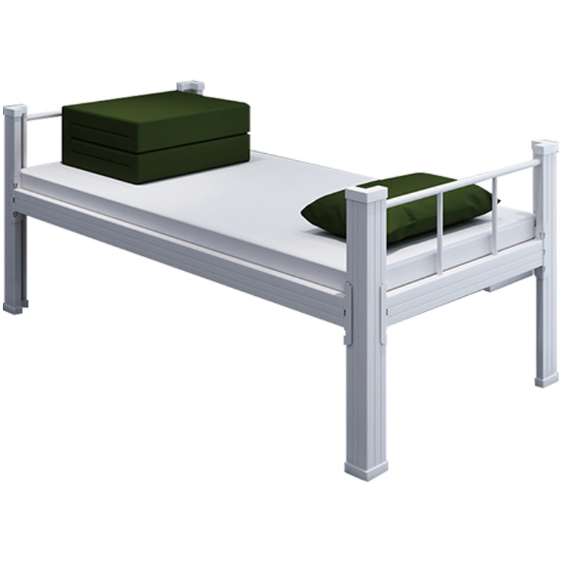慧采云 制式营具 钢制单人床公寓床员工宿舍床铁架床营房钢制加厚单层床