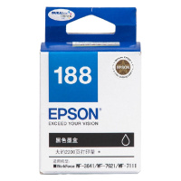 爱普生（EPSON）T1881 黑色墨盒 (适用WF-3641/7111/7621/7218/7728)约2200页