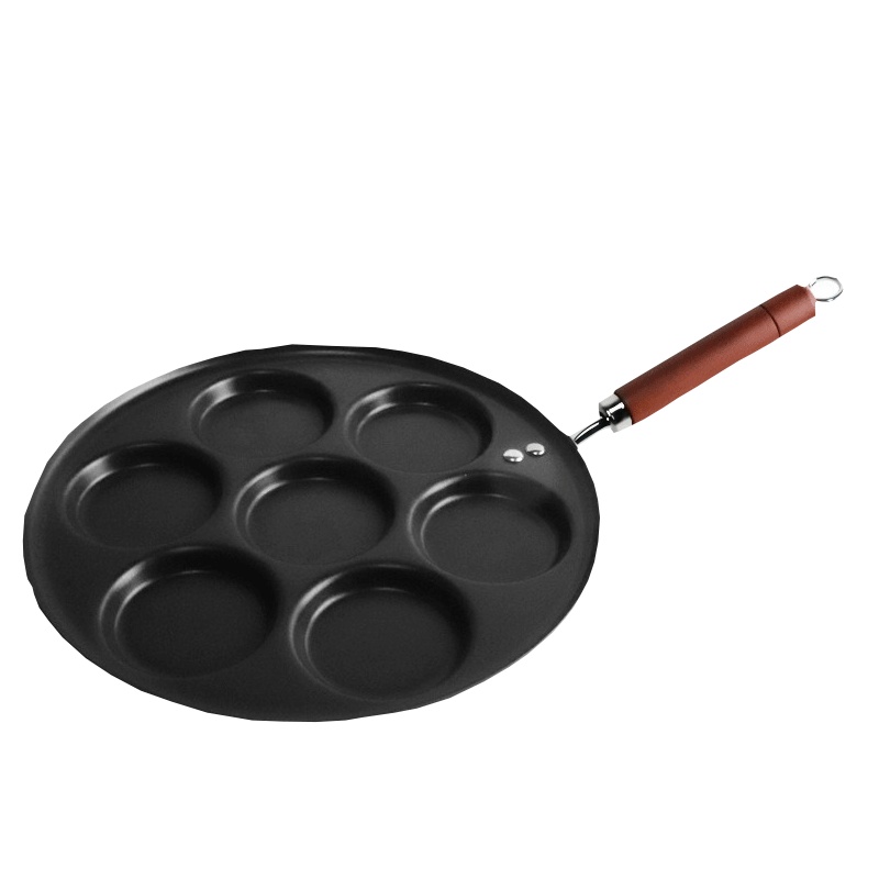 苏宁极物佳馔宝煎锅煎蛋专用锅不粘家用早餐煎饼煎蛋饺锅摆摊煎蛋神器七孔家用款