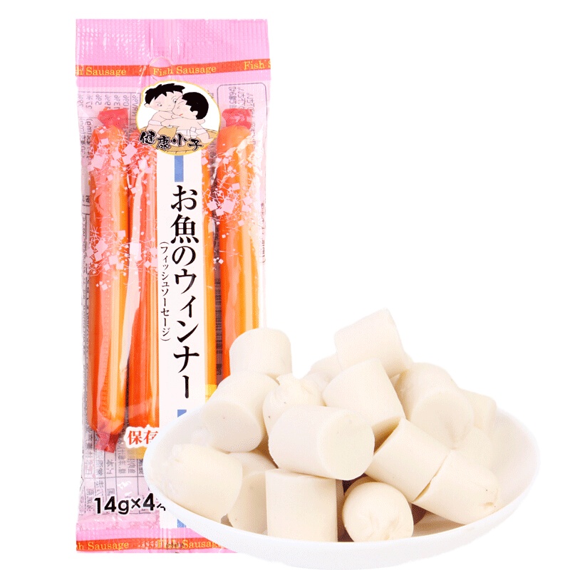 健康小子原味鱼肉肠14g*4根/袋