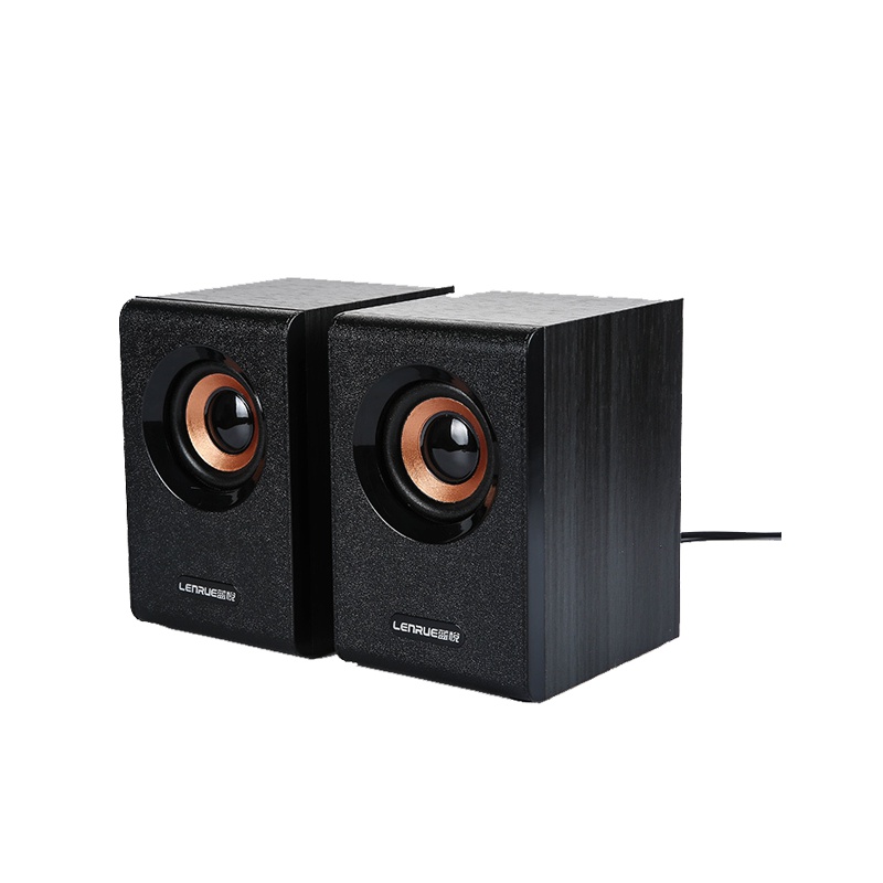 蓝悦V1000 台式电脑音箱低音炮 2.0声道多媒体音响 手机笔记本通用有线版 黑色