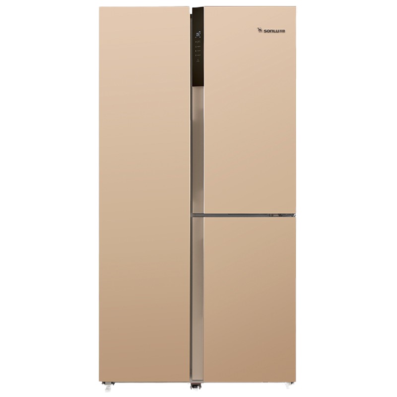 双鹿（SONLU）420升T型对开三门 变频静音 风冷无霜 家用电冰箱 BCD-420WTVD玫瑰金