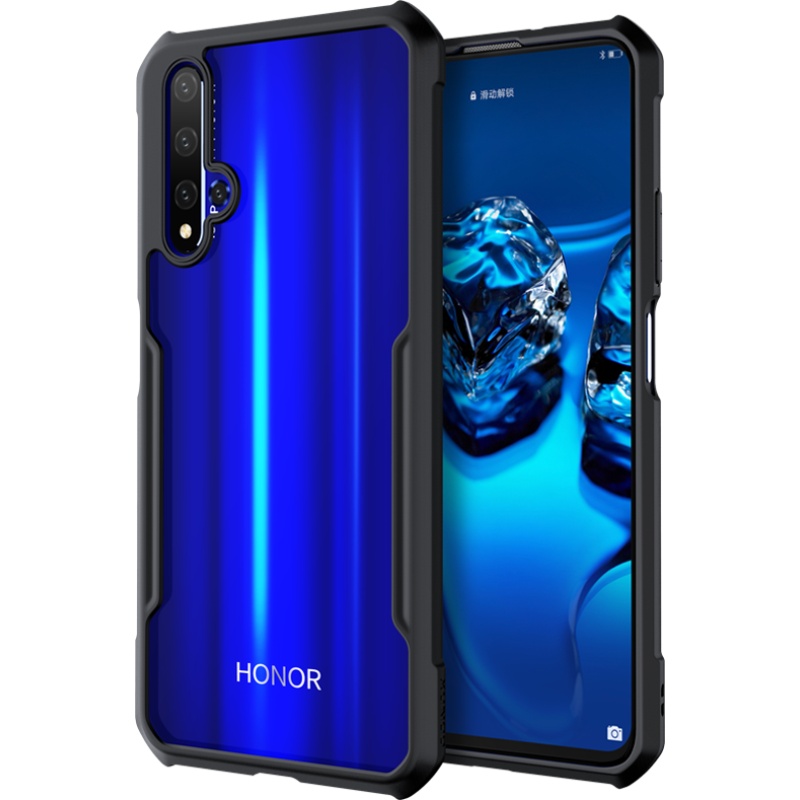 讯迪适用于华为荣耀20手机壳20pro保护套20s防摔v20全包honor硅胶气囊超薄透明个性女潮流玻璃男款二十外壳