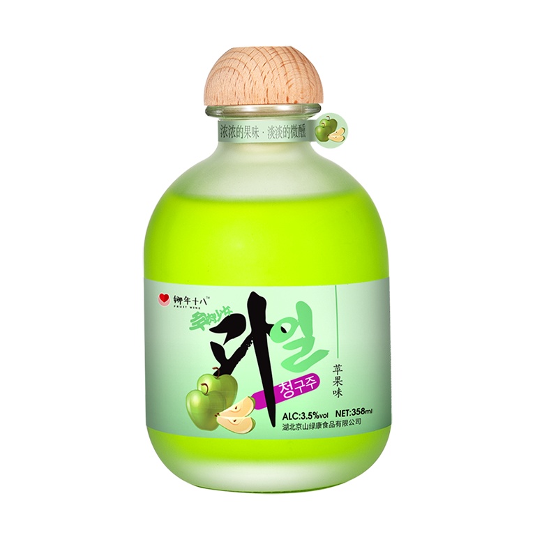 苏宁宜品认证苹果酒低度微醺少女甜水果酒多口味358ml*1瓶
