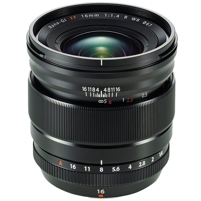富士(FUJIFILM)XF16mmF1.4 R WR 超广角定焦镜头 XF微单镜头 适用于XT30/XT3/XS10