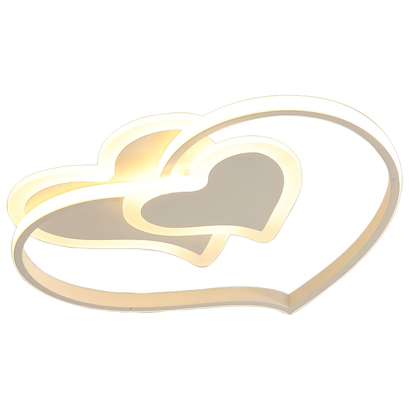 七只蚂蚁 儿童灯简约现代吸顶灯LED铁艺儿童灯 儿童房卧室灯led简约现代创意爱心女孩公主房吸顶灯婚房北欧灯具