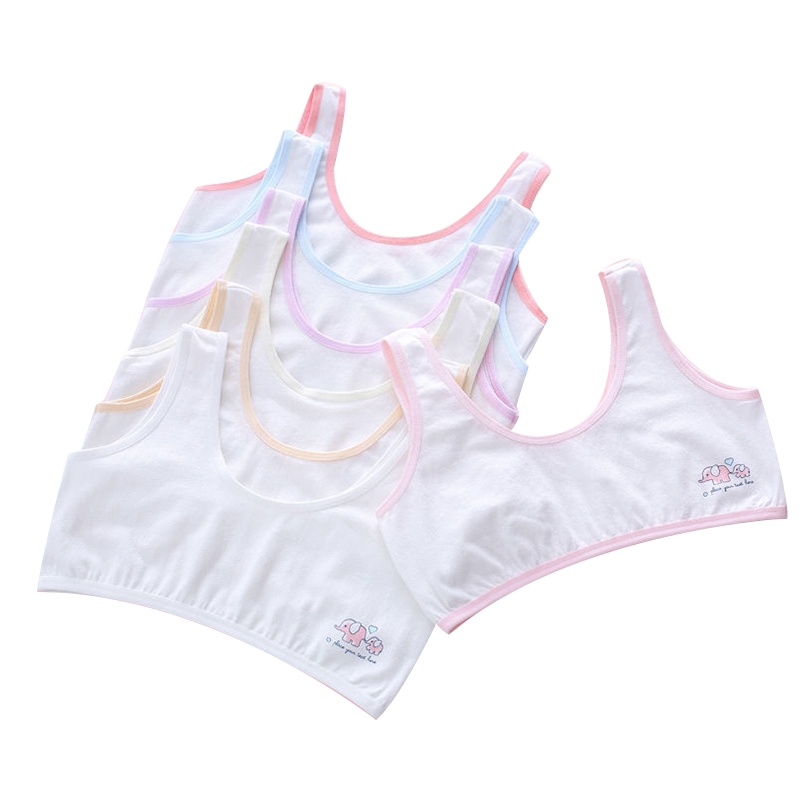 [3件装]发育期小背心小学生文胸大童女童女孩儿童纯棉少女内衣