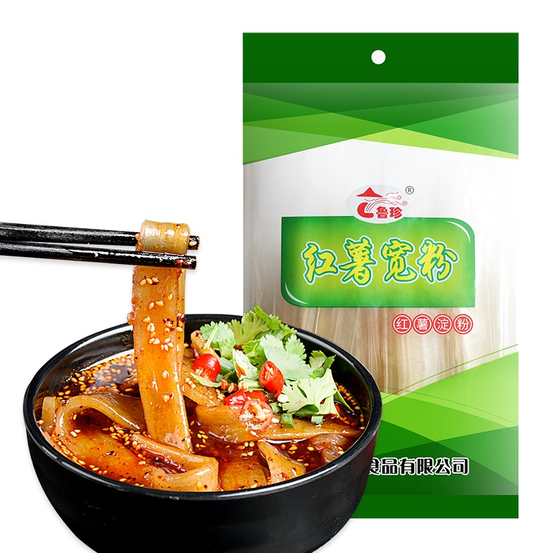 鲁珍 红薯宽粉260gX2袋 番薯地瓜山芋粉丝 火锅粉酸辣粉炖粉