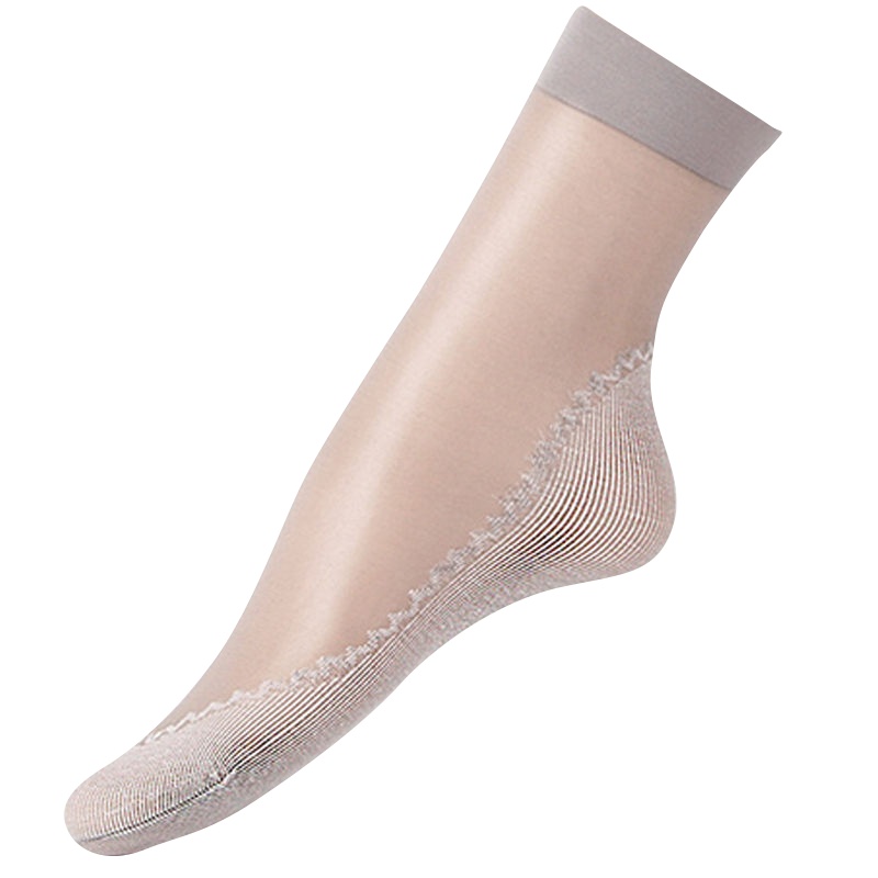 10双浪莎丝袜隐形短袜女防勾丝夏天季超薄款棉底防滑袜子女水晶袜