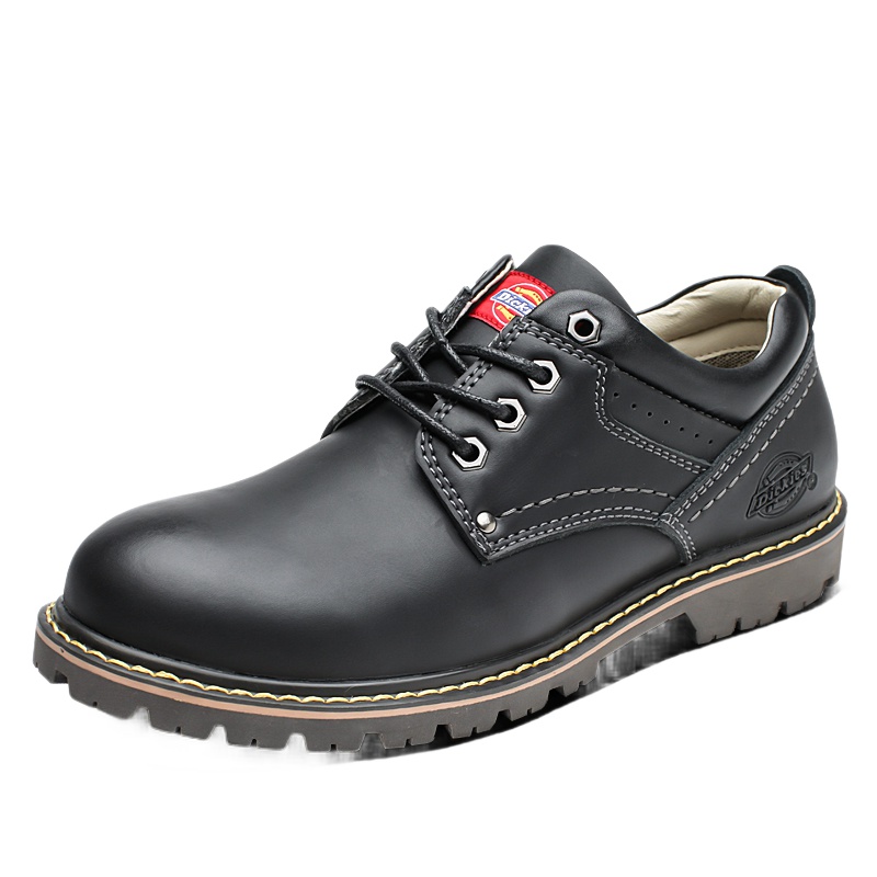 Dickies春季新款工装鞋男耐磨大头鞋圆头厚底休闲皮鞋低帮马丁鞋193M50LXS32