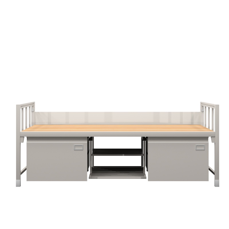 创世人 金属床铁架床宿舍单人床钢制加厚单层床