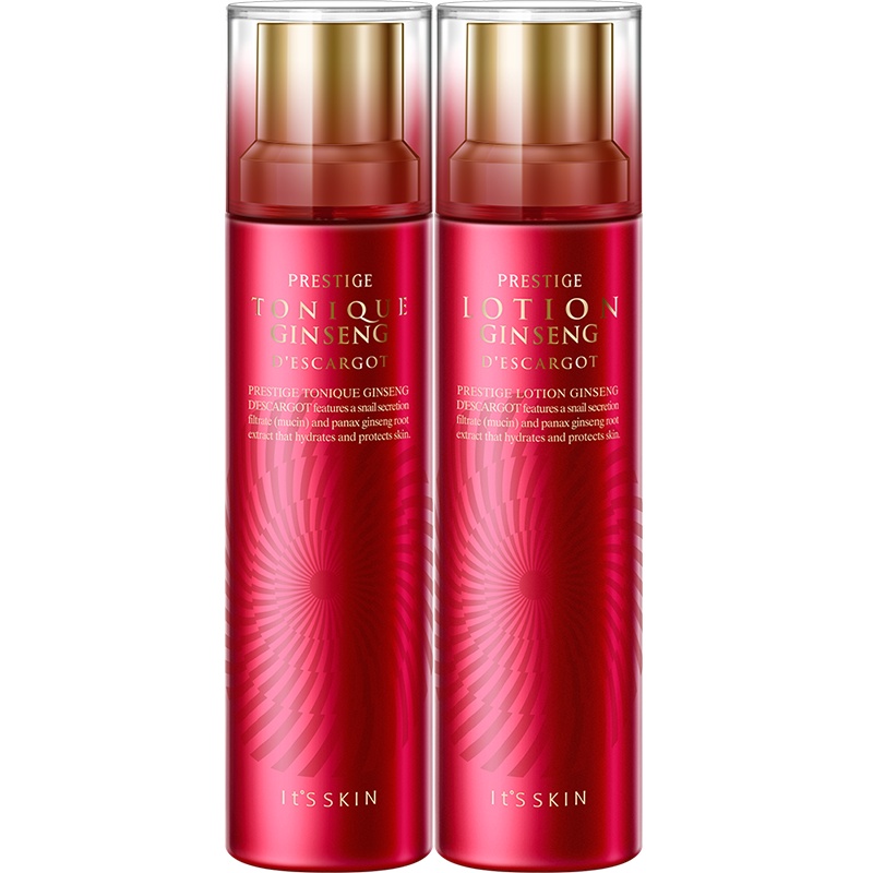 It's skin伊思红参蜗牛水乳护肤套装 补水保湿滋润修护(柔肤水140ml+乳液140m)