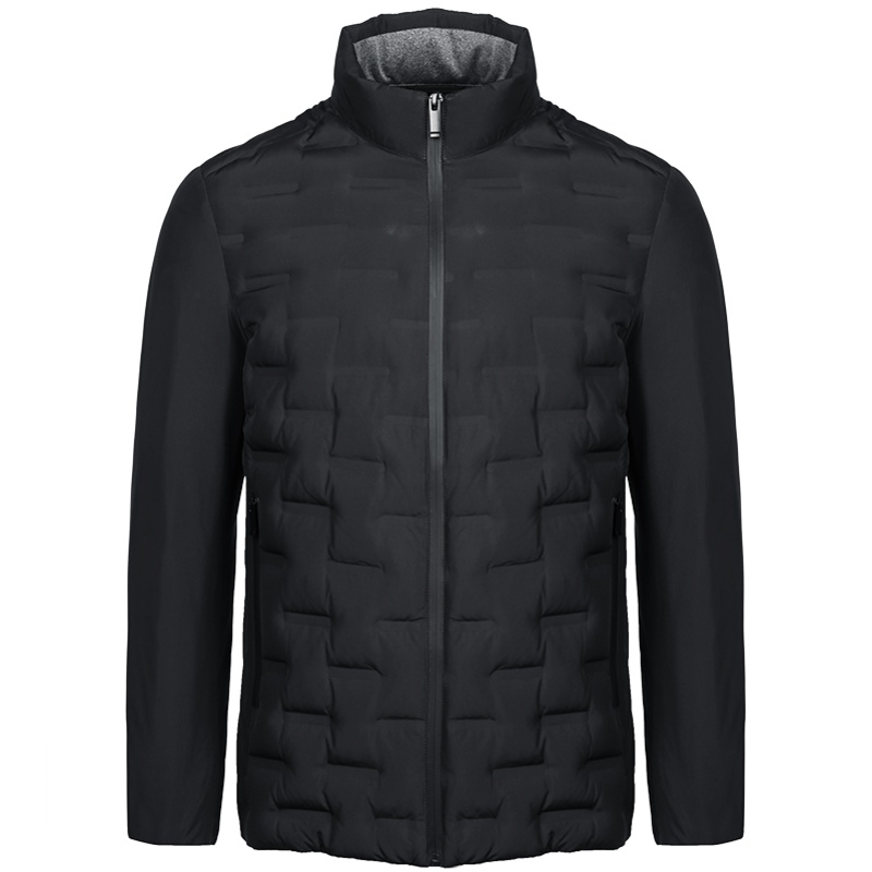 依文羽绒服男2018新款 短款压缝两色男士羽绒服 保暖外套