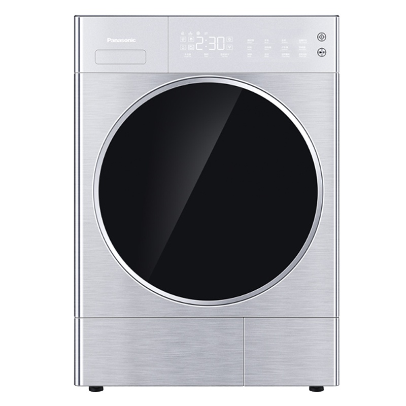 松下（Panasonic）NH-9095D 9公斤热泵烘干机 低温烘干 原装变频压缩机 免熨烫 衣干即停