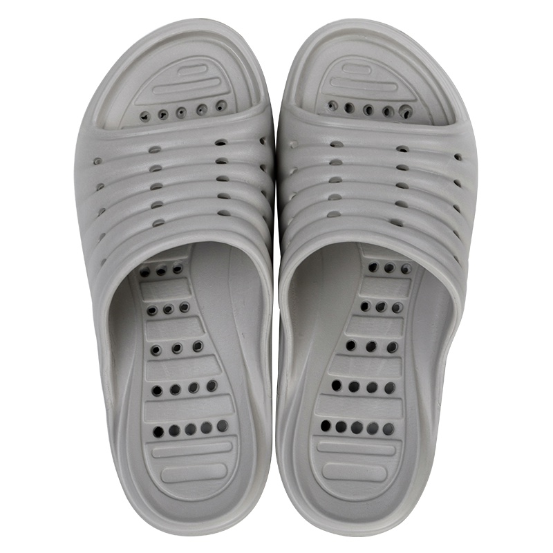 苏宁极物 极简休闲 纯色轻质露趾沐浴拖鞋男款