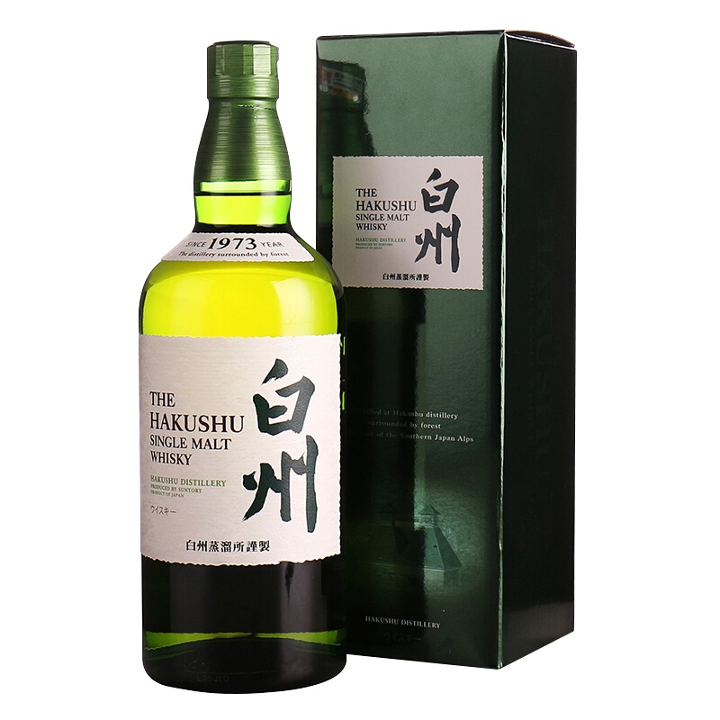三得利(Suntory)日本原装进口 洋酒 白州1973单一麦芽威士忌 700ml