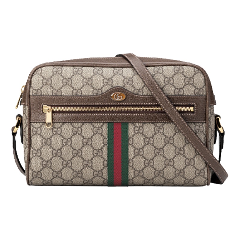 古驰 GUCCI 女包双G帆布单肩包拉链斜挎 经典款 517080 96I3B 8745