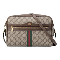 古驰 GUCCI 女包双G帆布单肩包拉链斜挎 经典款 517080 96I3B 8745