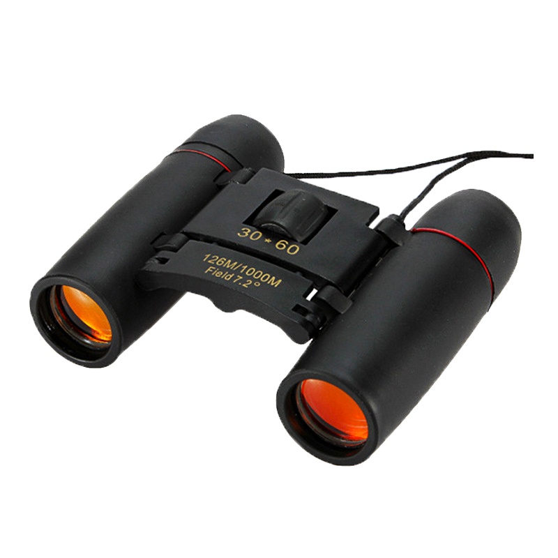 自由虎ZIYOUHU 30X60小巧户外手持望远镜高倍高清微光夜视双筒观察镜