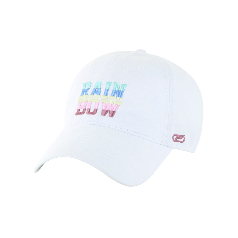 lackpard春夏天女生韩版棒球帽全棉字母彩虹刺绣鸭舌帽甜美可爱帽JFW244