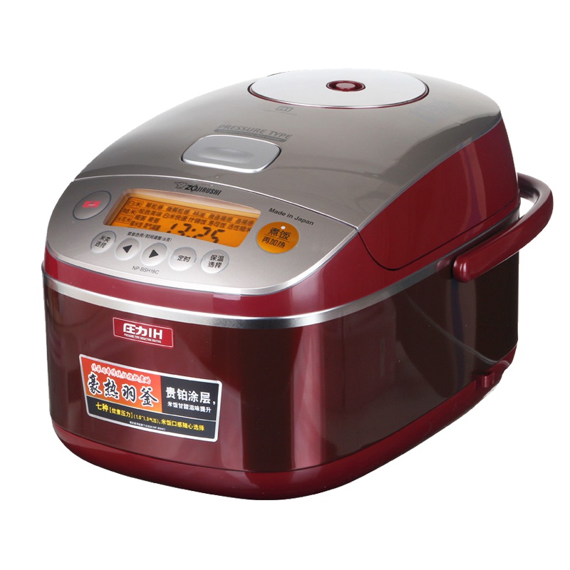 象印(ZO JIRUSHI) NP-BSH10C 日本原装七段压力IH微压电饭煲 3L 红色(2-3人份)