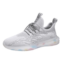 英伦班纳(ENLEN&BENNA)新款夏季飞织满天星真爆底运动网面潮鞋男