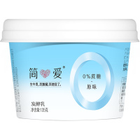 简爱 0蔗糖酸奶135g*12杯 3.8g天然乳蛋白质低温酸奶牛奶