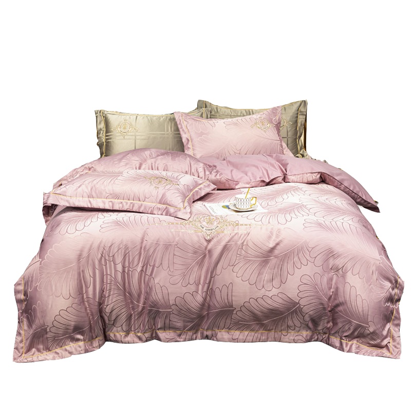唛乐斯Mallas2020新款60S贡缎提花刺绣B版纯棉欧奢系列床品四件套