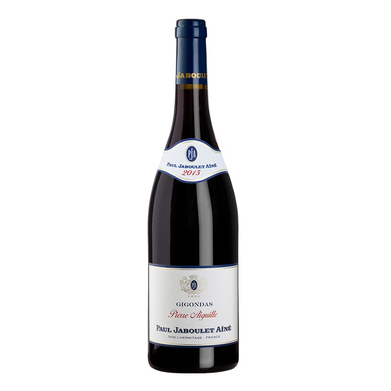 法国原瓶进口罗纳河谷AOP混酿干红 嘉伯乐吉恭达斯针石山干红葡萄酒750ml单支装