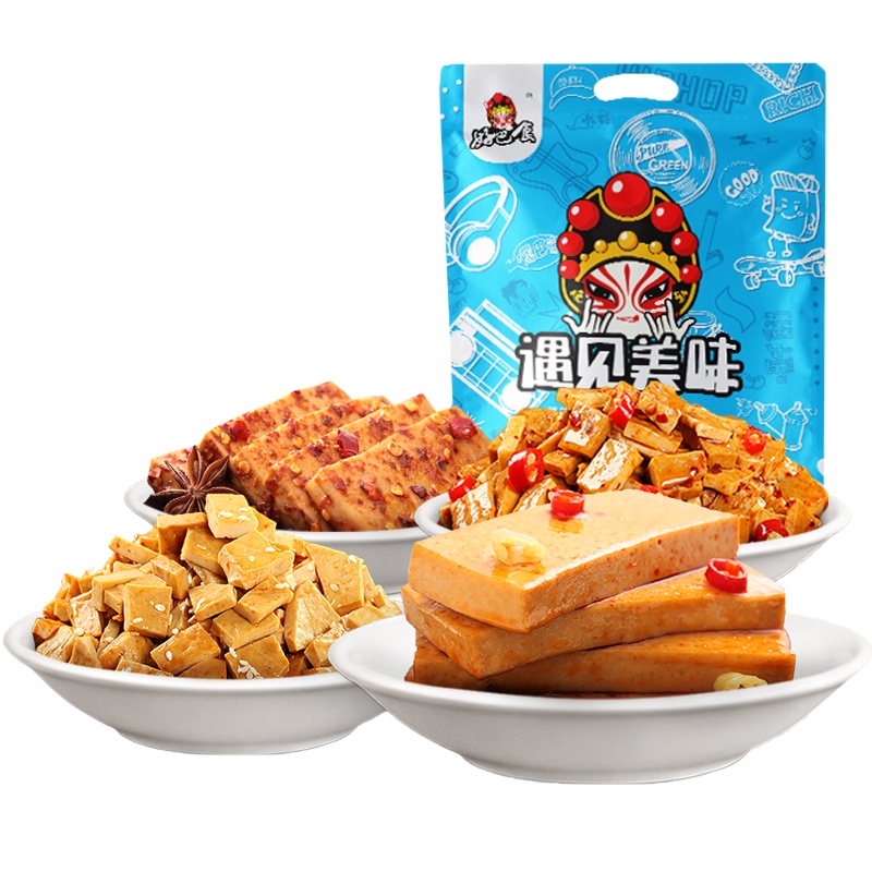 好巴食 休闲零食南溪豆干混装多口味1060g