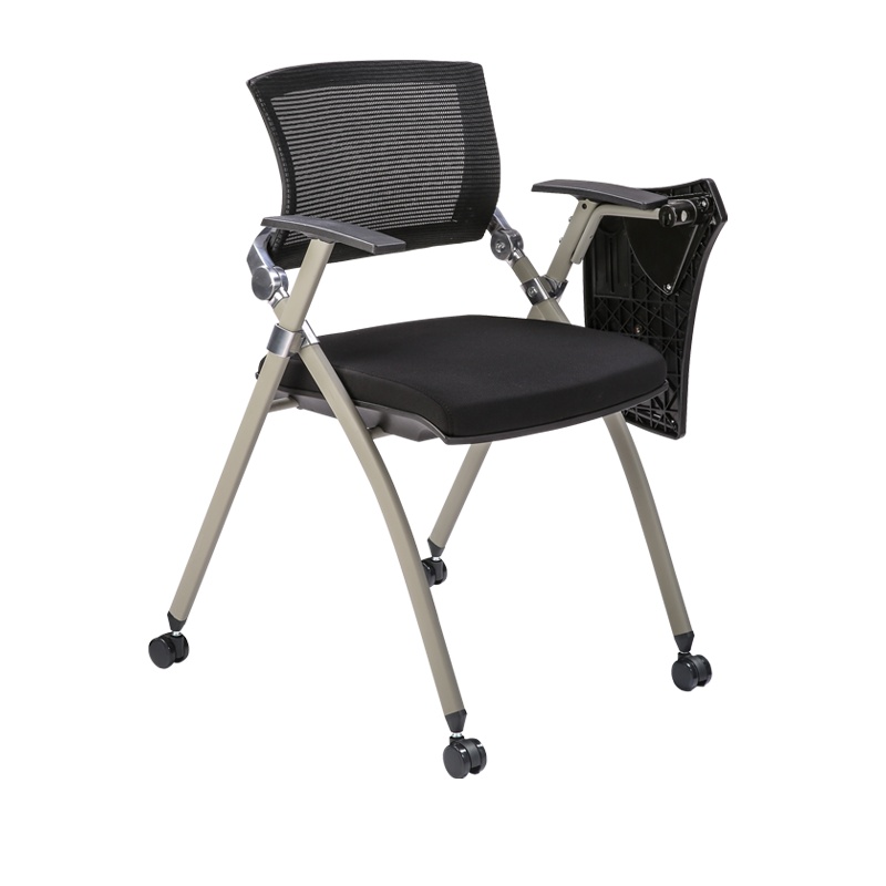 [红心家居]培训椅写字板折叠培训桌椅一体桌凳会议室椅子学生会议椅带桌板