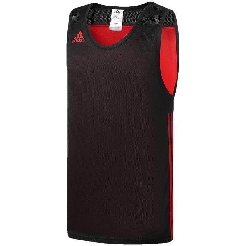 阿迪达斯男服背心两面穿无袖背心篮球训练运动服DY6588