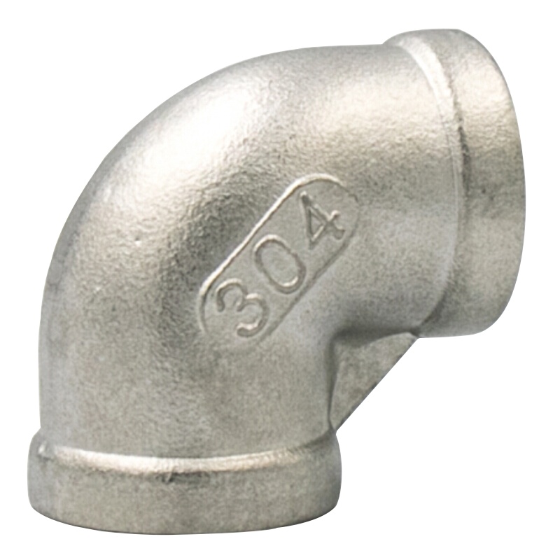 海斯迪克 gnjz-2030 304不锈钢内螺纹90°弯头 扣弯水管内丝弯头 DN40-1 1/2