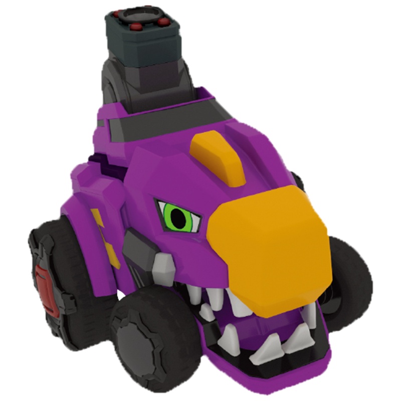 灵动创想百兽总动员恐龙战队玩具手表变形合体机甲套装超强战龙神男孩女孩玩具迷你弹射系列石岩兽2313