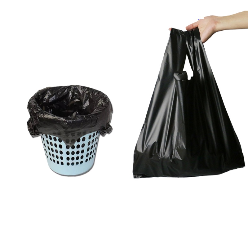 垃圾袋家用手提式加厚大中小号黑色背心式一次性方便拉圾塑料袋子