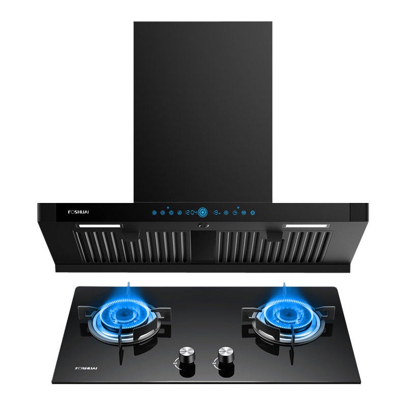 方帅(FOSHUAI)小尺寸欧式抽油烟机灶具套餐 A15+FS16顶吸式厨电自清洗脱排烟灶套装 煤气灶燃气灶天然气液化气